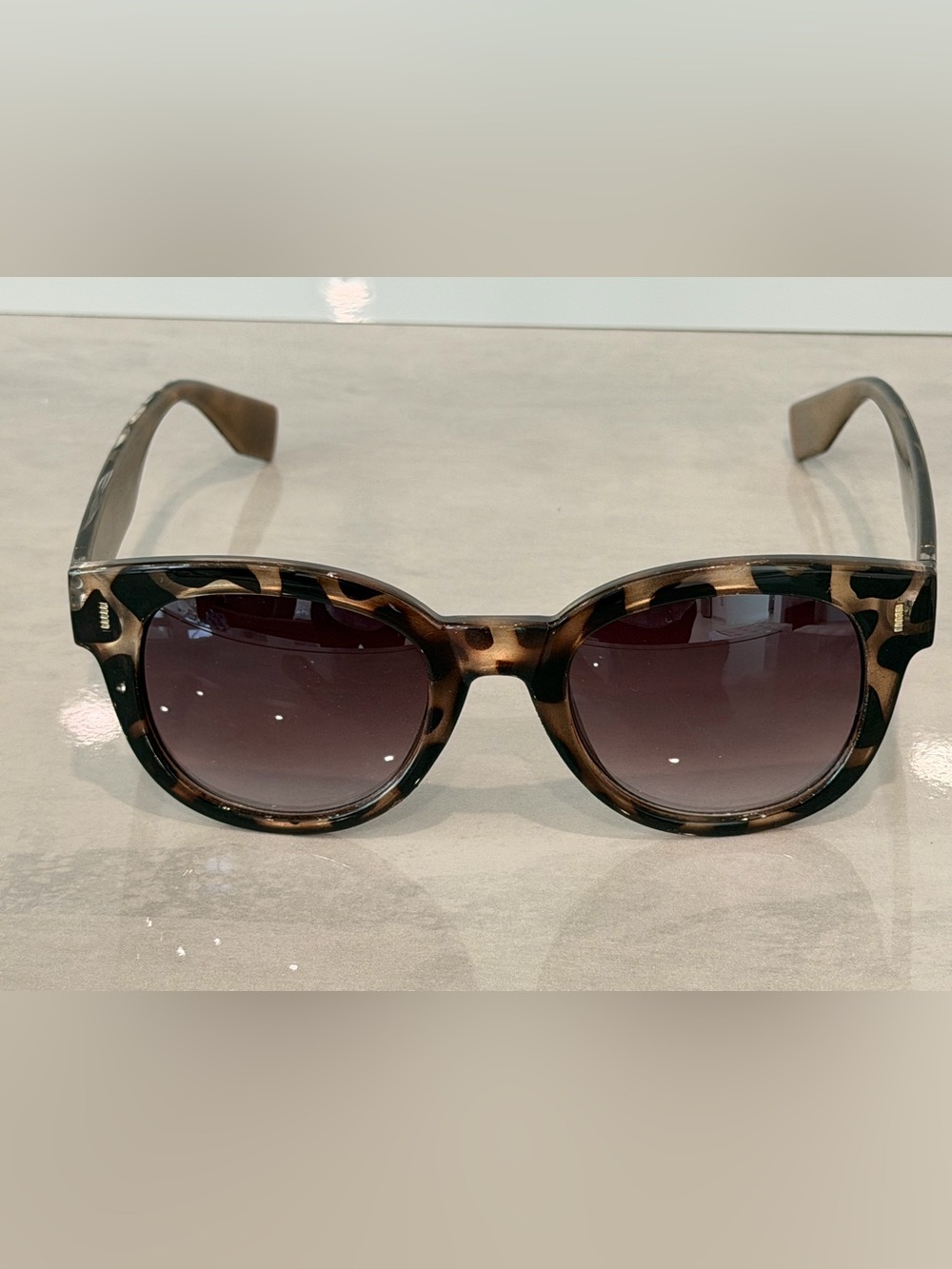Pretty Leopard Print Sunglasses by Laundry
